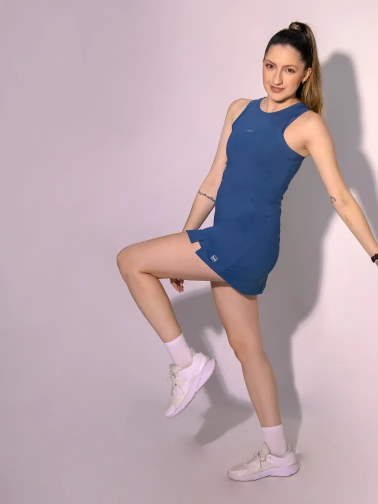 Vestido Aqua - Petróleo