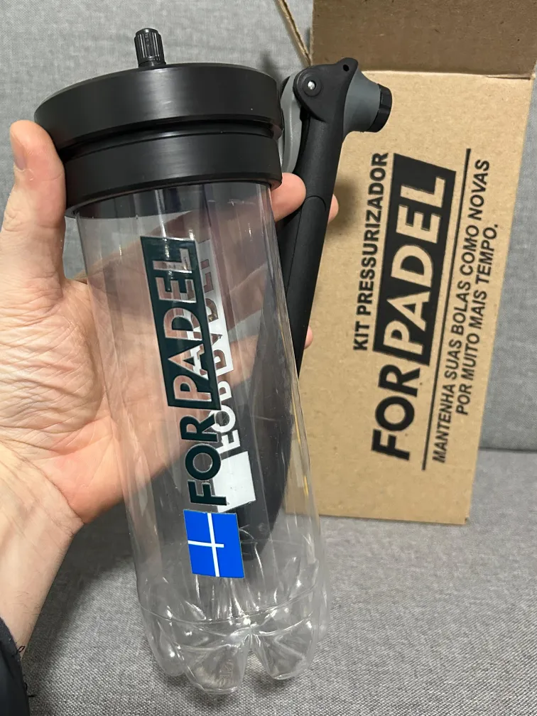 (Kit) Pressurizador de Bolas (Padel e Tênis) + Bomba de ar