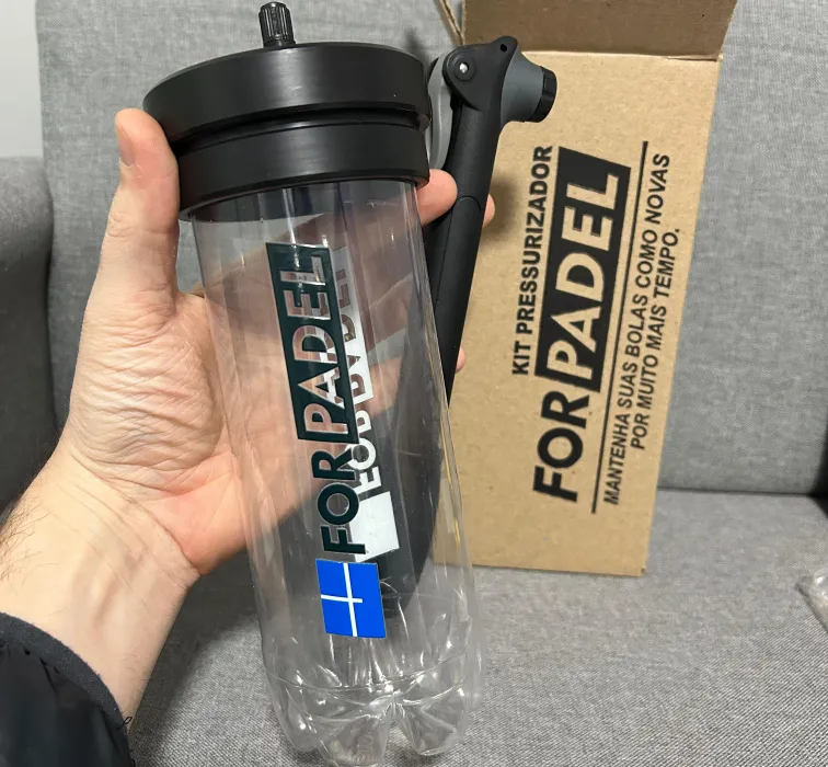 (Kit) Pressurizador de Bolas (Padel e Tênis) + Bomba de ar